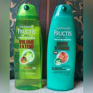 Lot of 2 Garnier Fructus Fortifying Shampoos Unisex